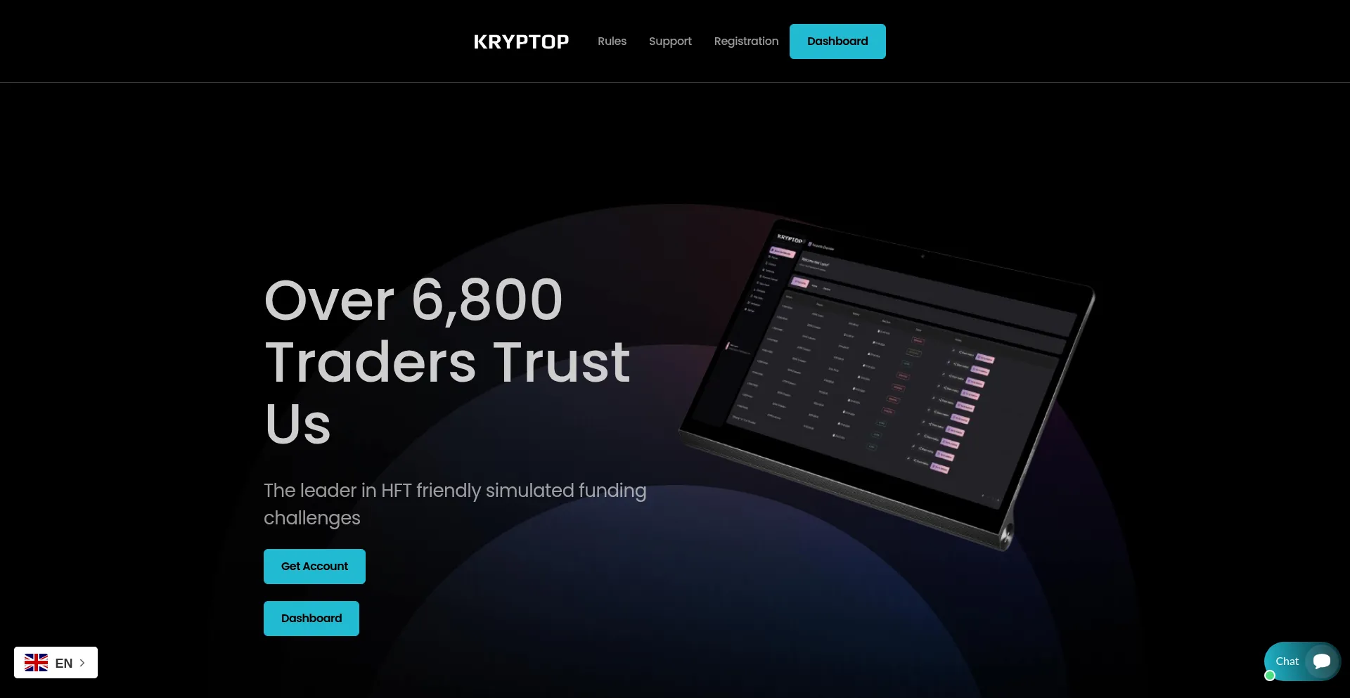 Website screenshot of Kryptop.org