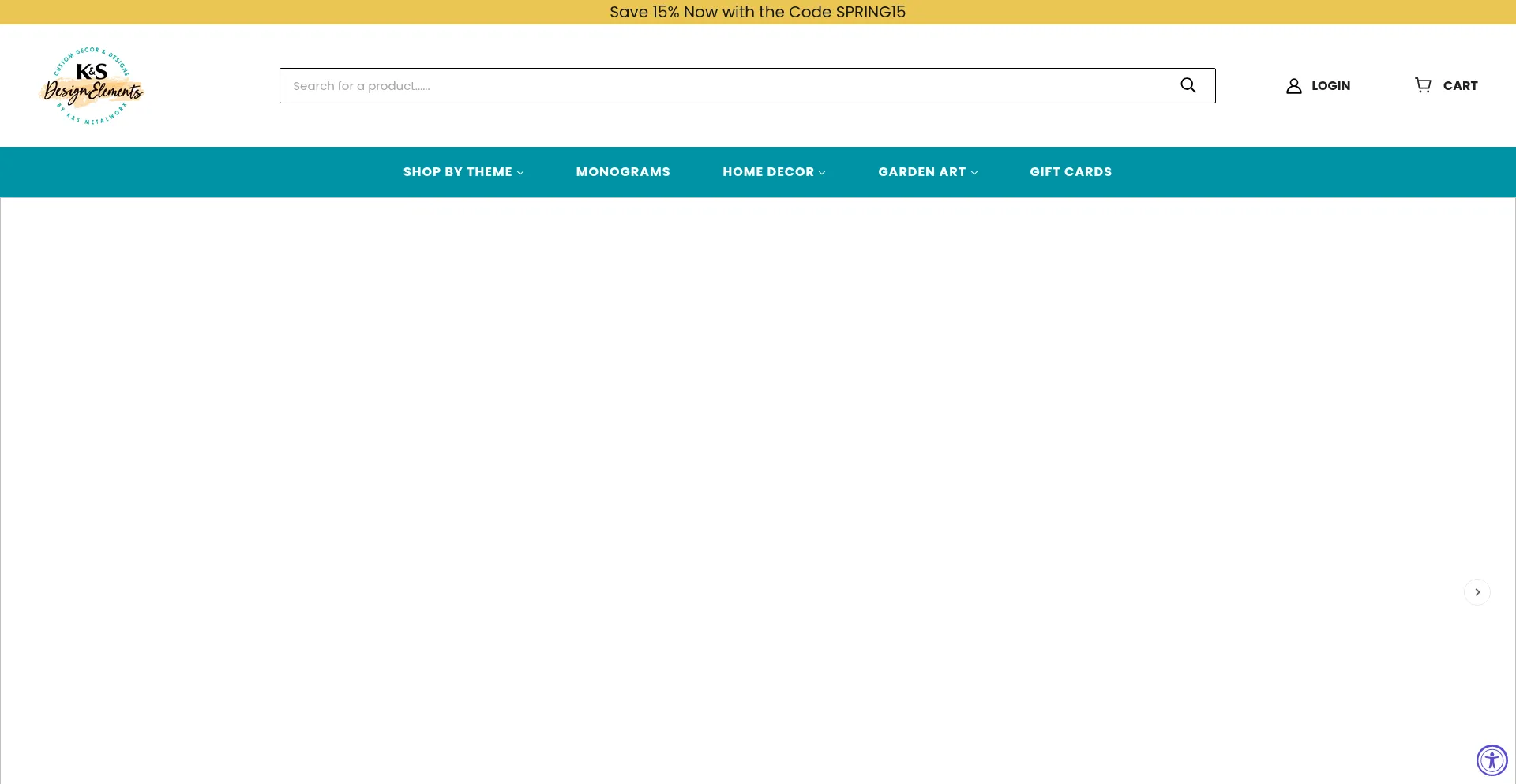 Website screenshot of Ksdesignelements.com