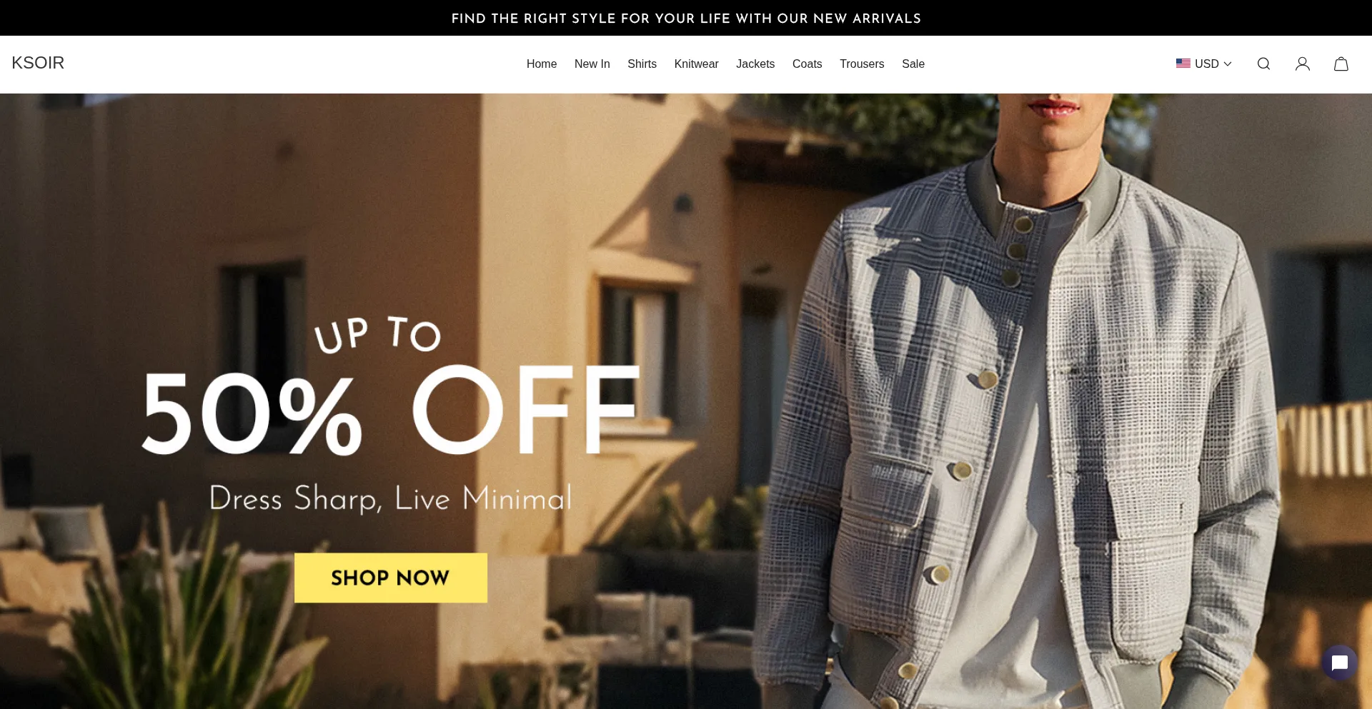 Website screenshot of Ksoir.com