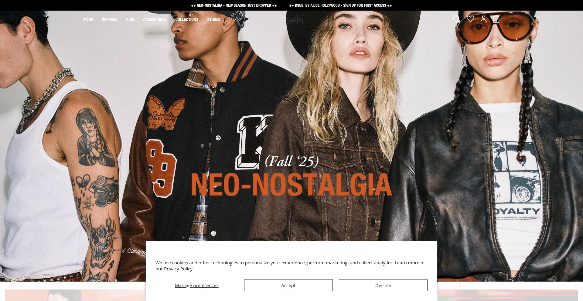 Website screenshot of Ksubistore.ca