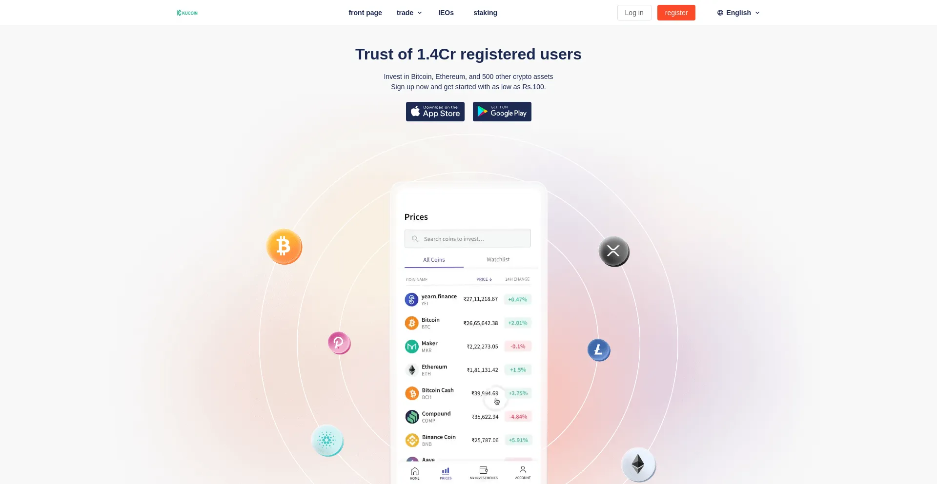 Website screenshot of Kucoin567.top
