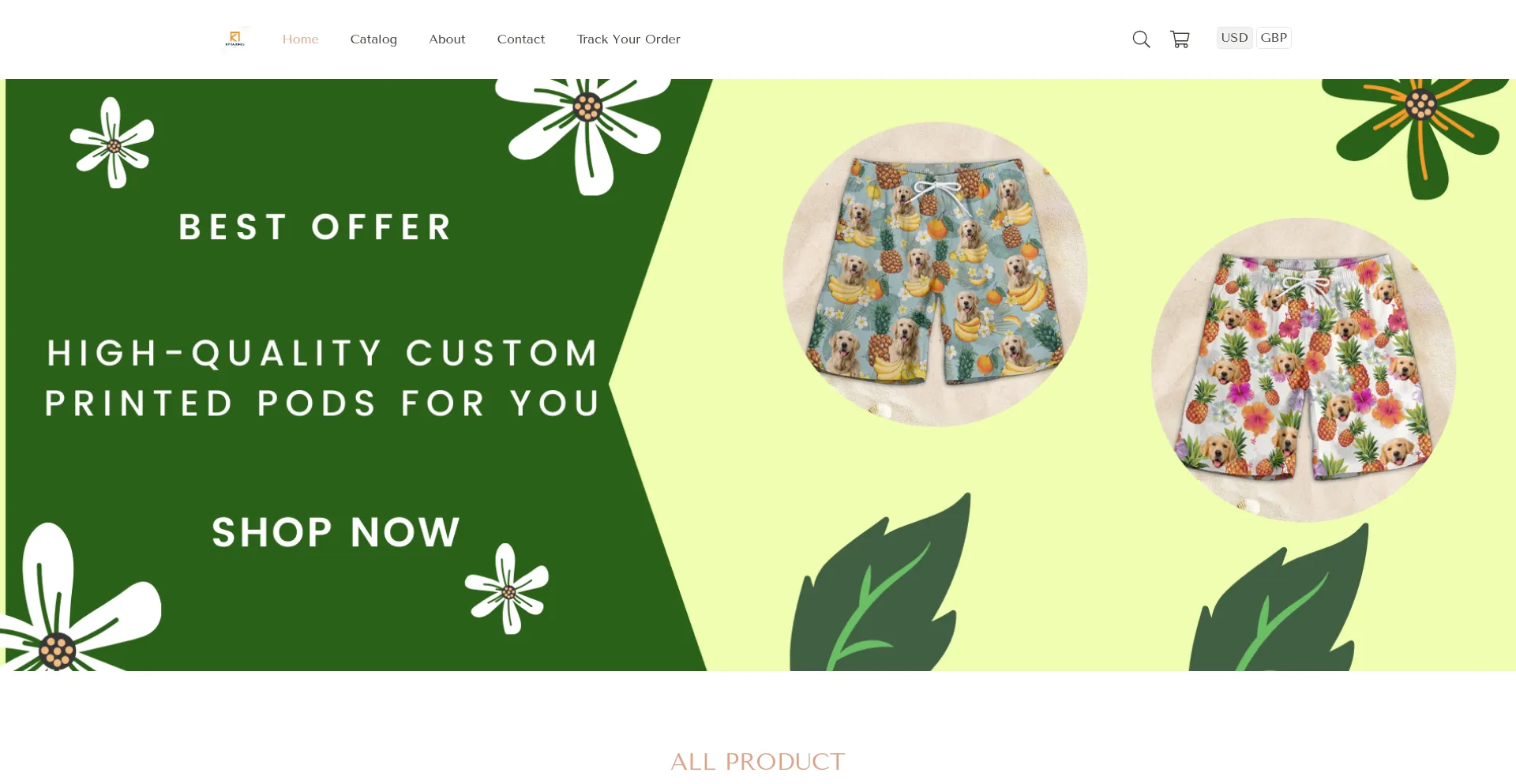 Website screenshot of Kyrajones.store