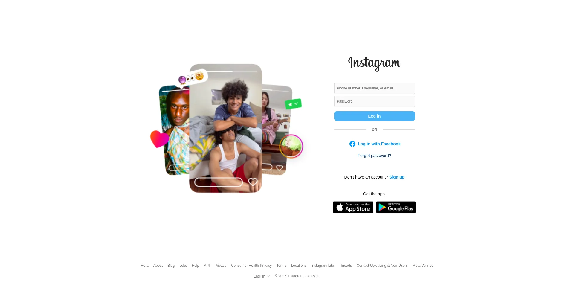 Website screenshot of L.instagram.com