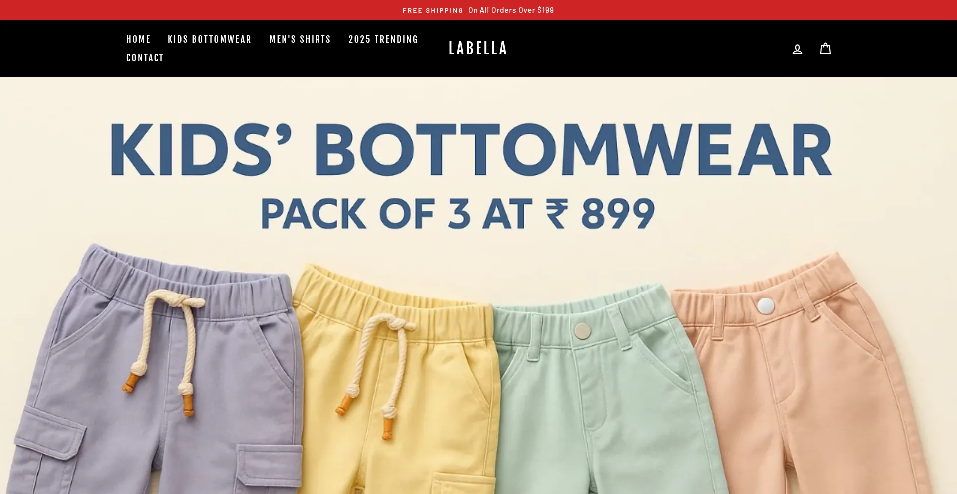 Website screenshot of La-bella.co.in