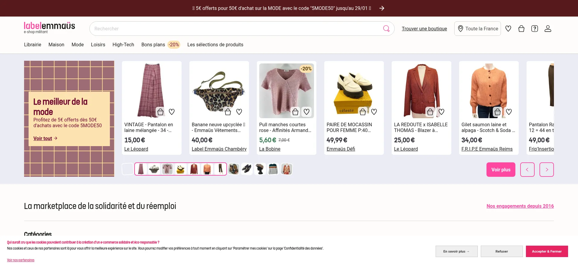 Website screenshot of Label-emmaus.co