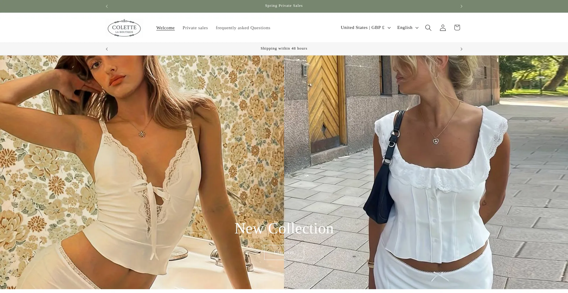 Website screenshot of Laboutiquedecolette.com