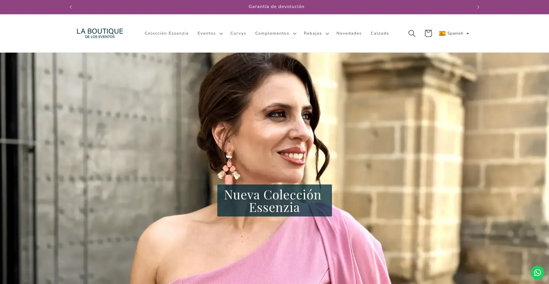 Website screenshot of Laboutiquedeloseventos.com