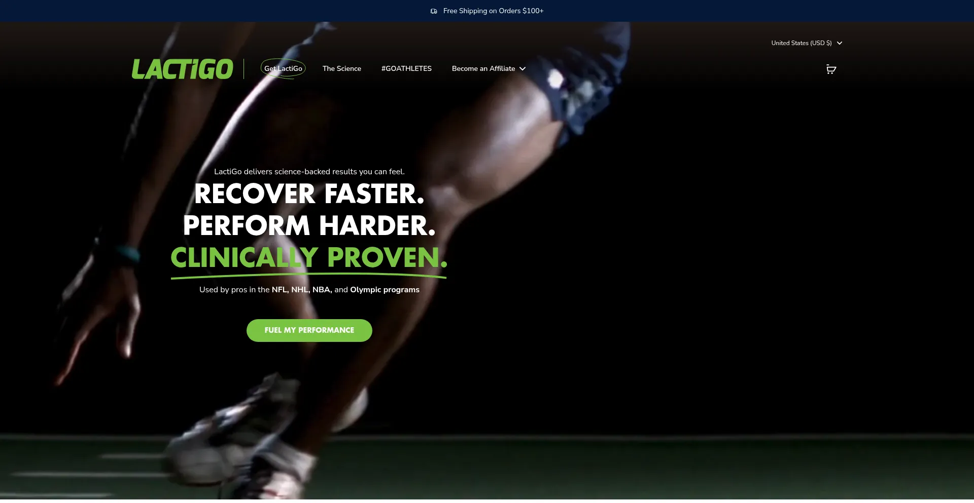 Website screenshot of Lactigo.com