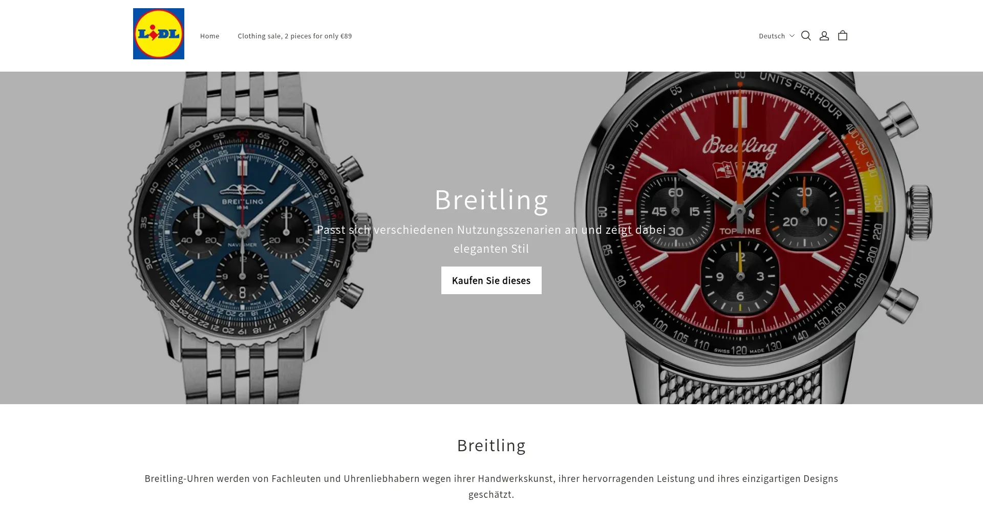 Website screenshot of Laiibiz.shop
