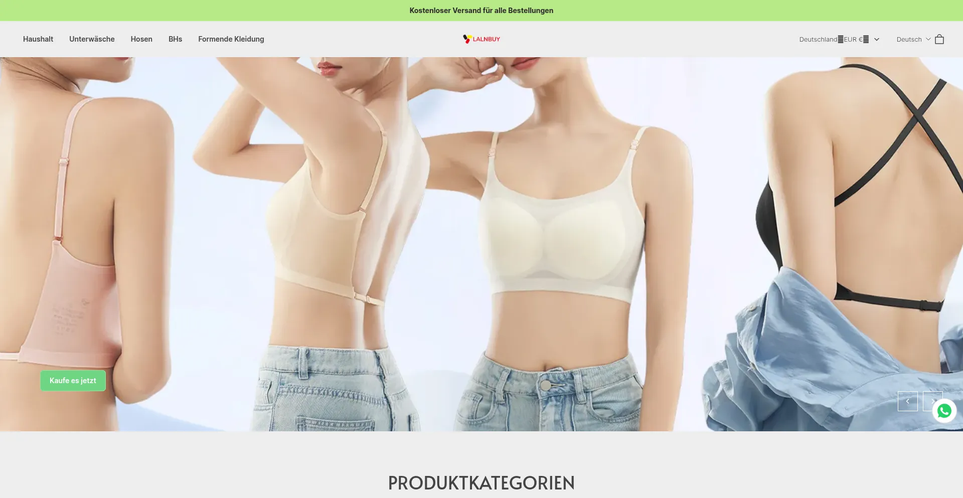 Website screenshot of Lalnbuy.com
