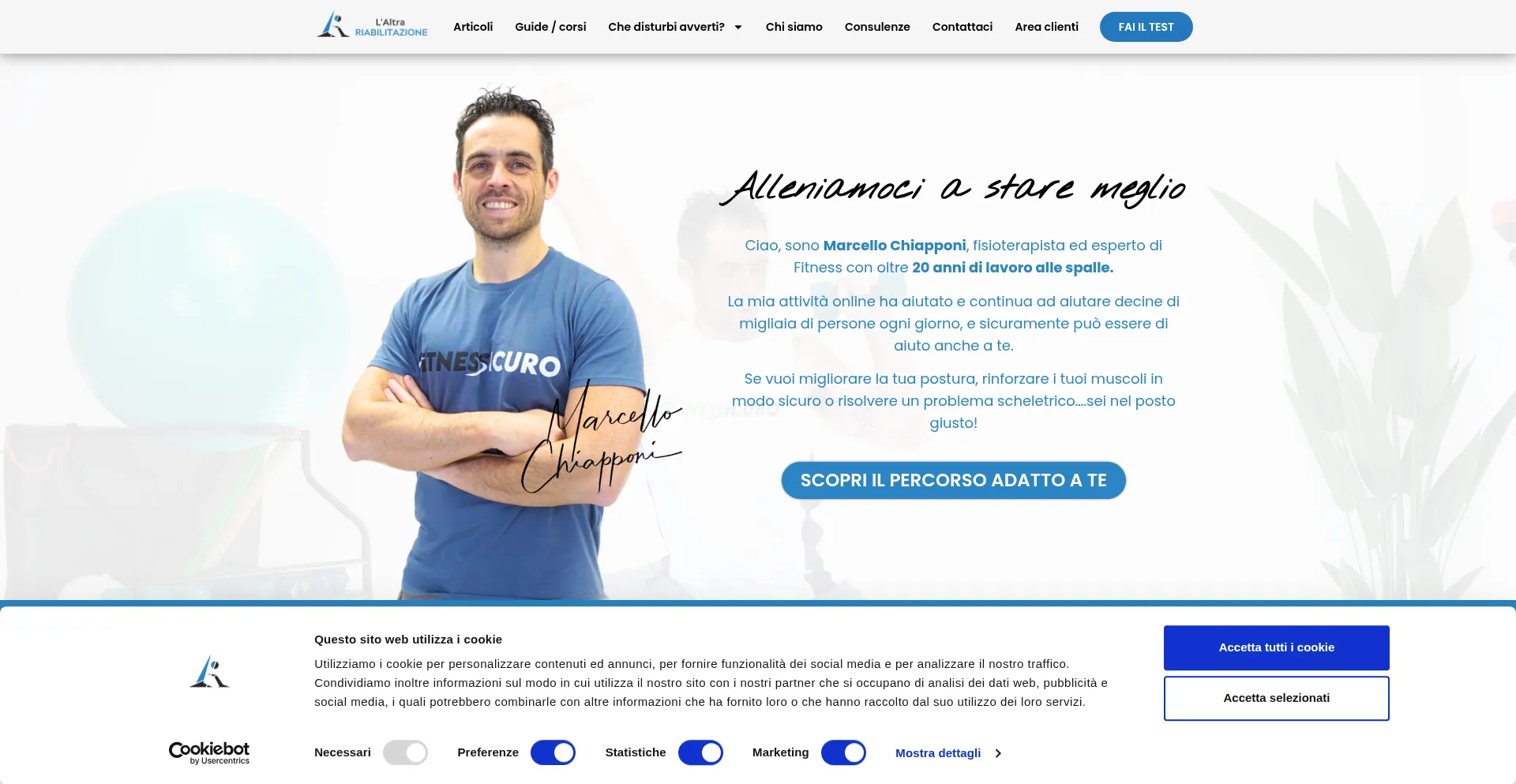 Website screenshot of Laltrariabilitazione.it