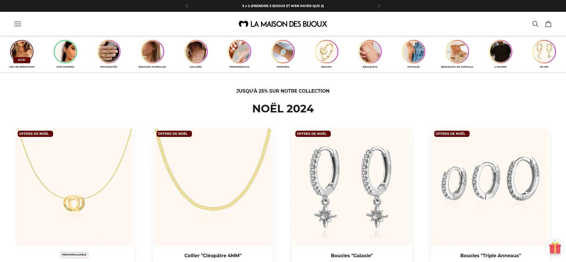 Website screenshot of Lamaisondesbijoux.com