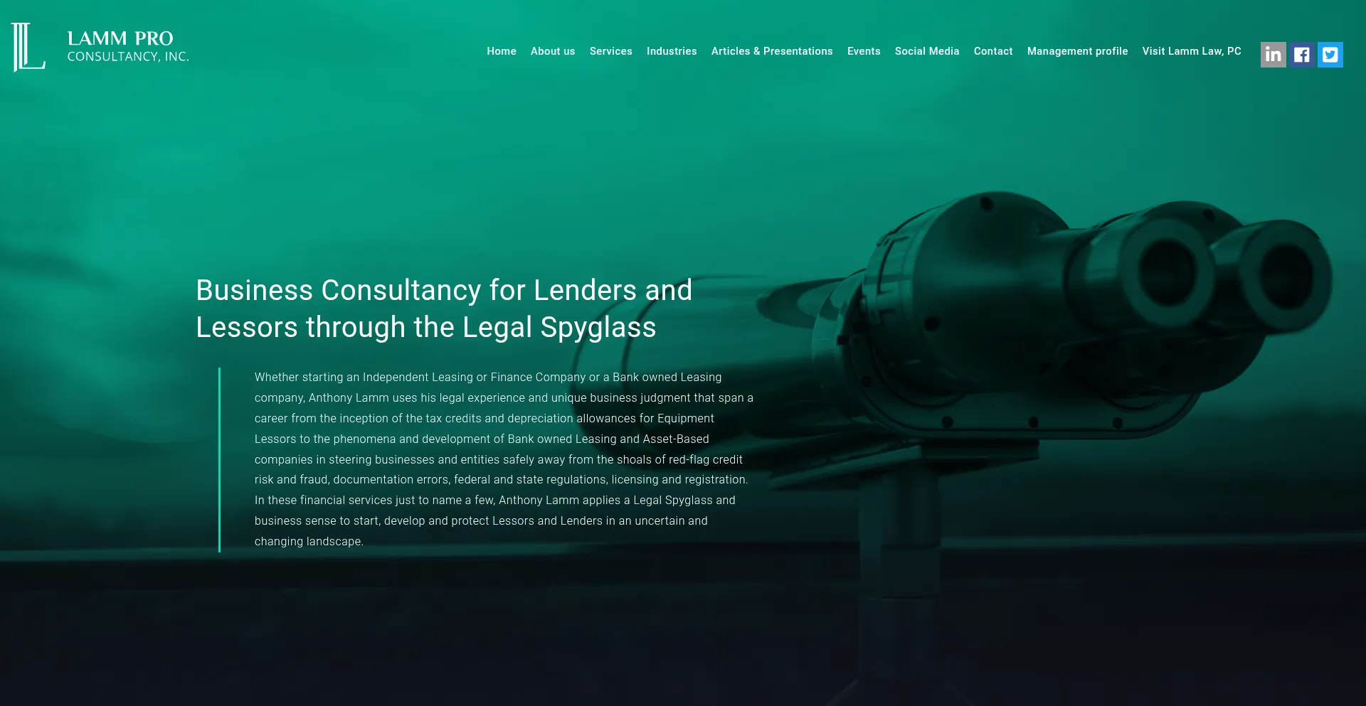 Website screenshot of Lammpro.com