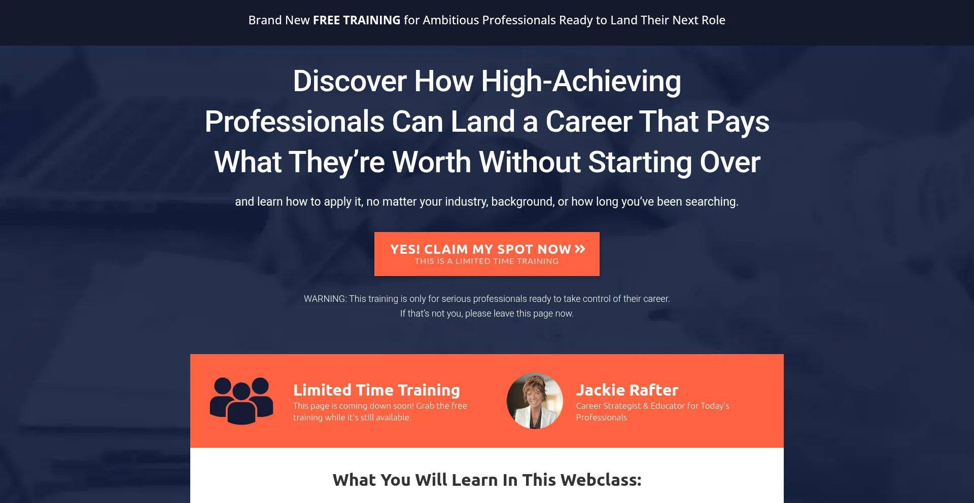 Website screenshot of Land-higher.com