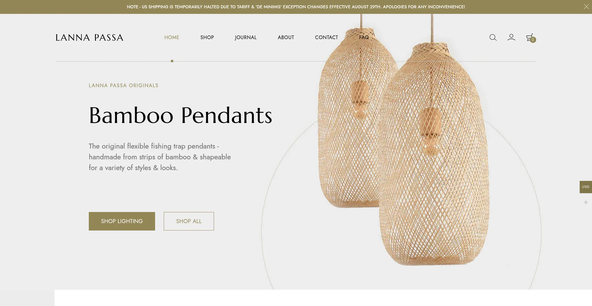Website screenshot of Lannapassa.com