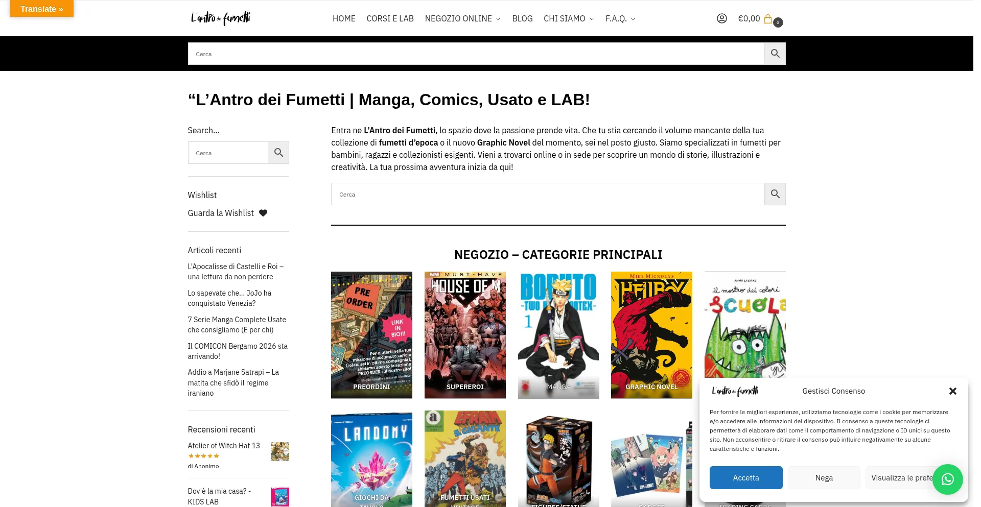 Lantrodeifumetti.it