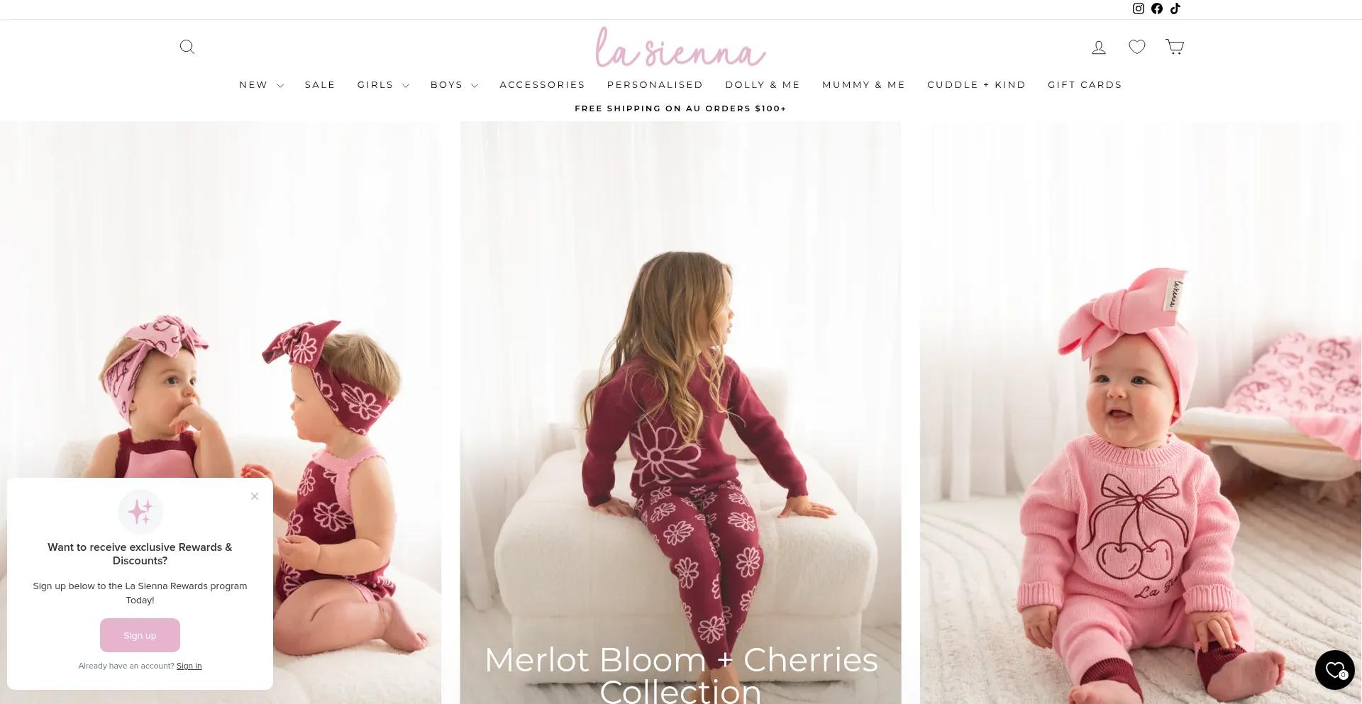 Website screenshot of Lasiennacouture.net