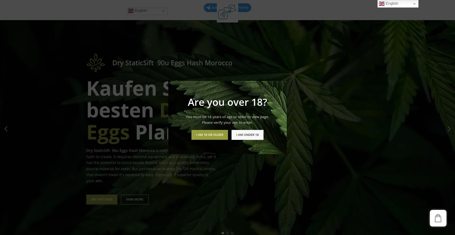 Website screenshot of Lasquadrafarmz.com
