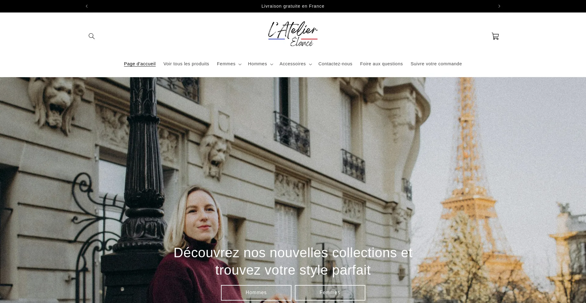 Website screenshot of Latelierelance.fr