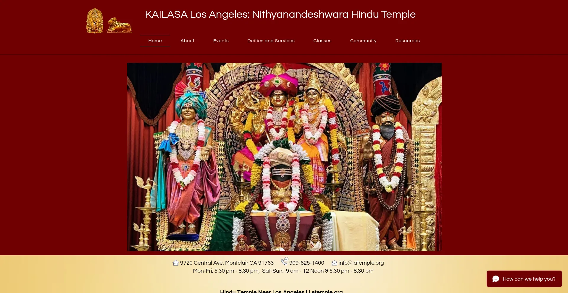 Website screenshot of Latemple.org
