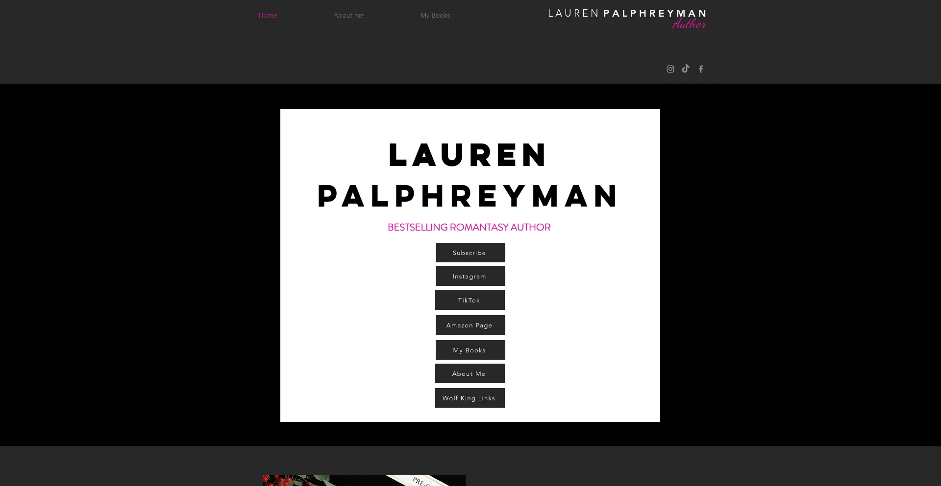 Website screenshot of Laurenpalphreyman.com