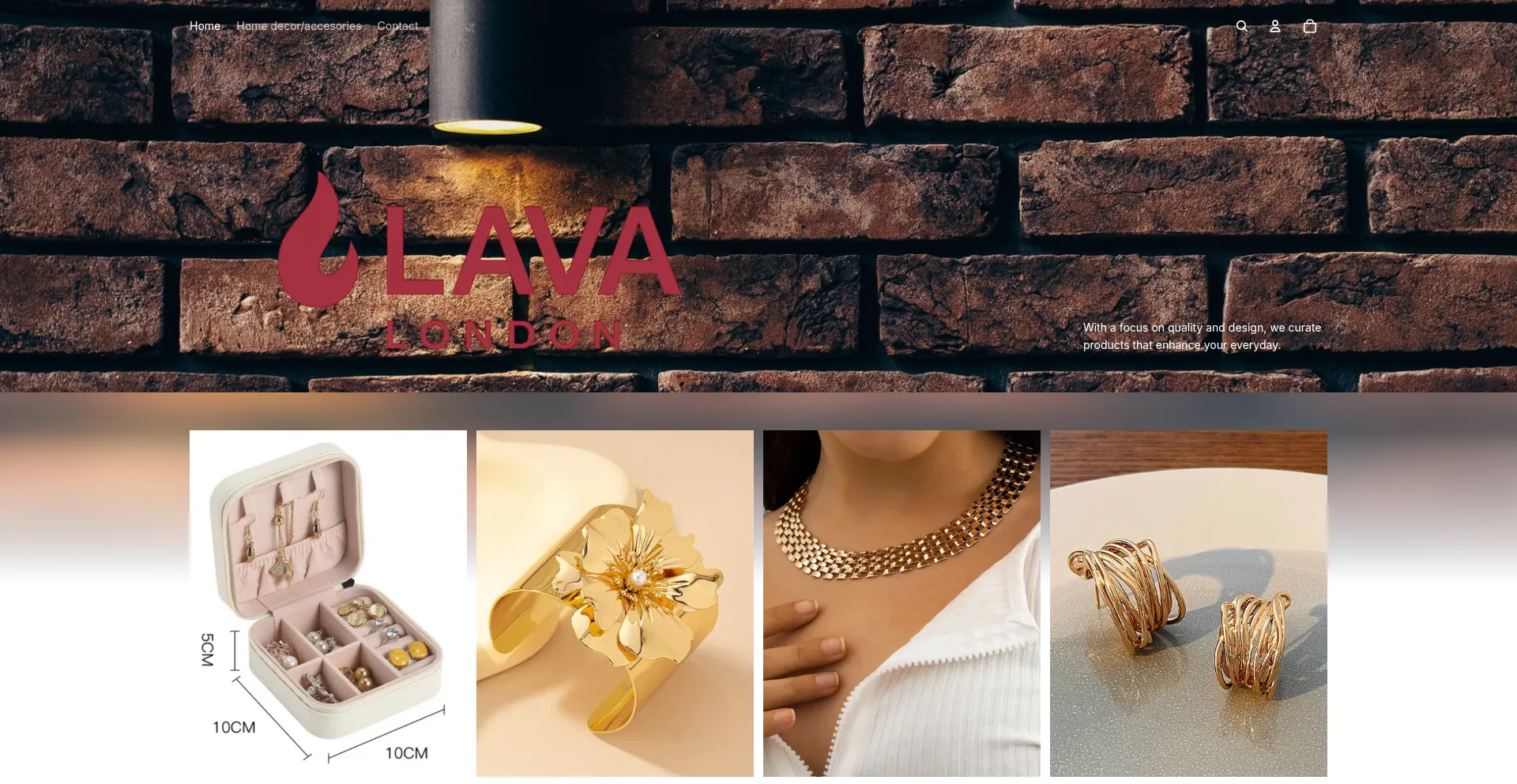 Website screenshot of Lava-london.com