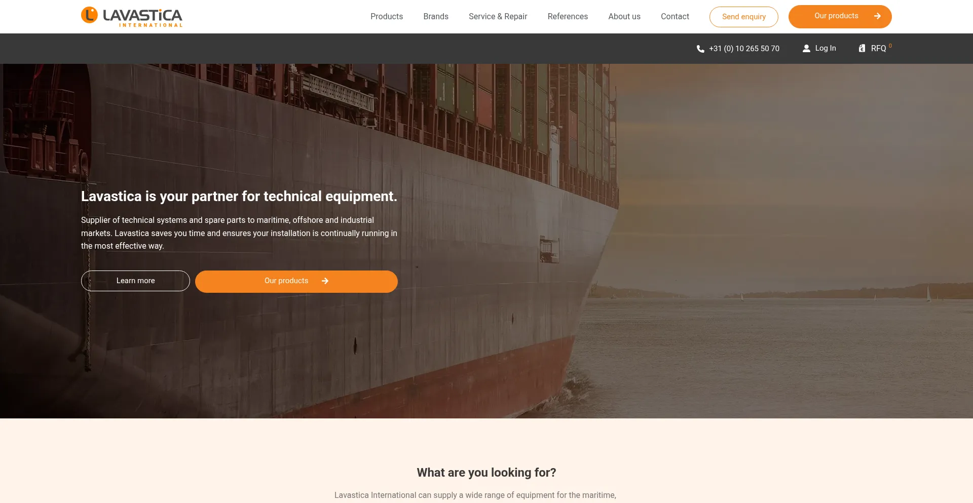 Website screenshot of Lavastica.com