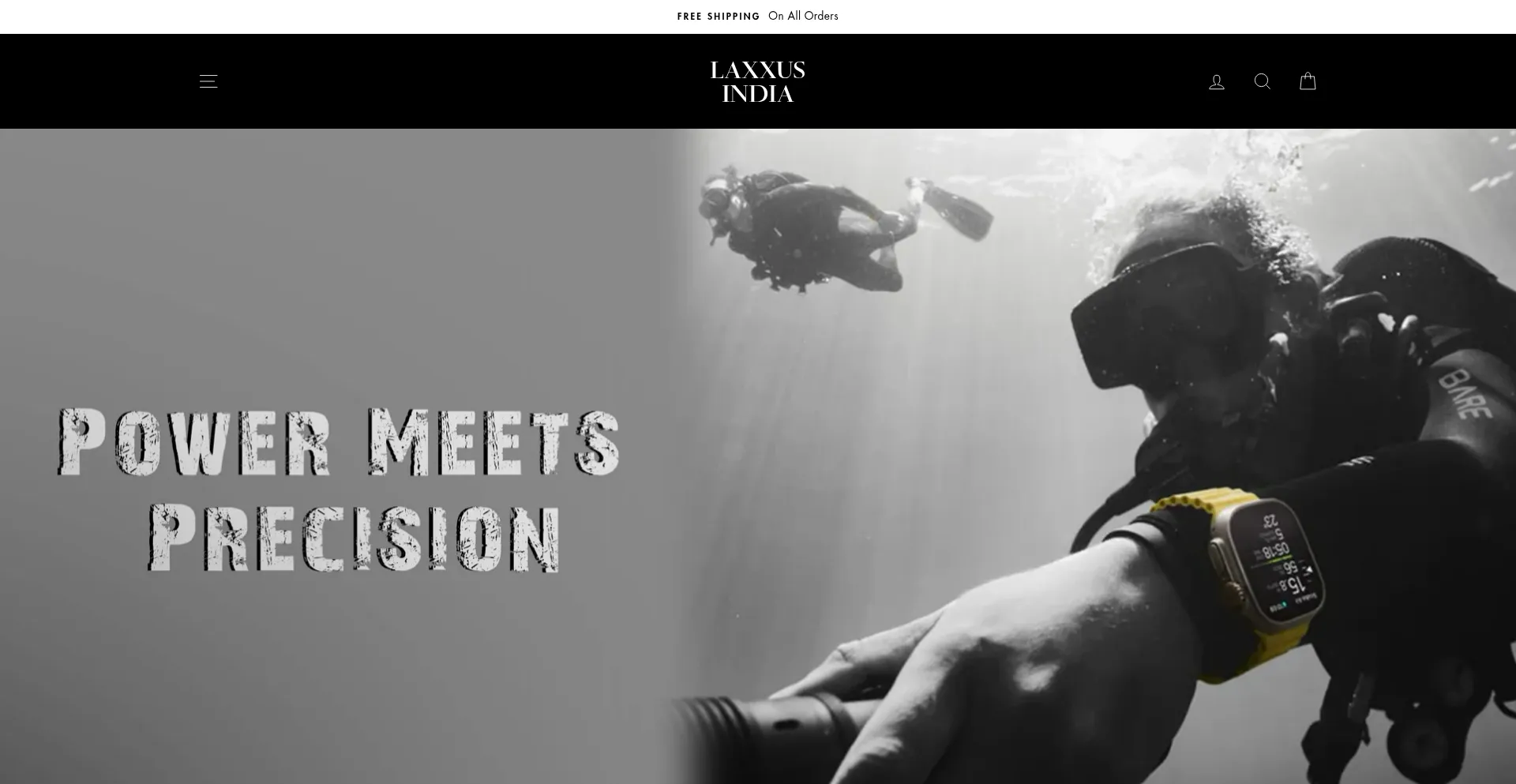 Website screenshot of Laxxus.in