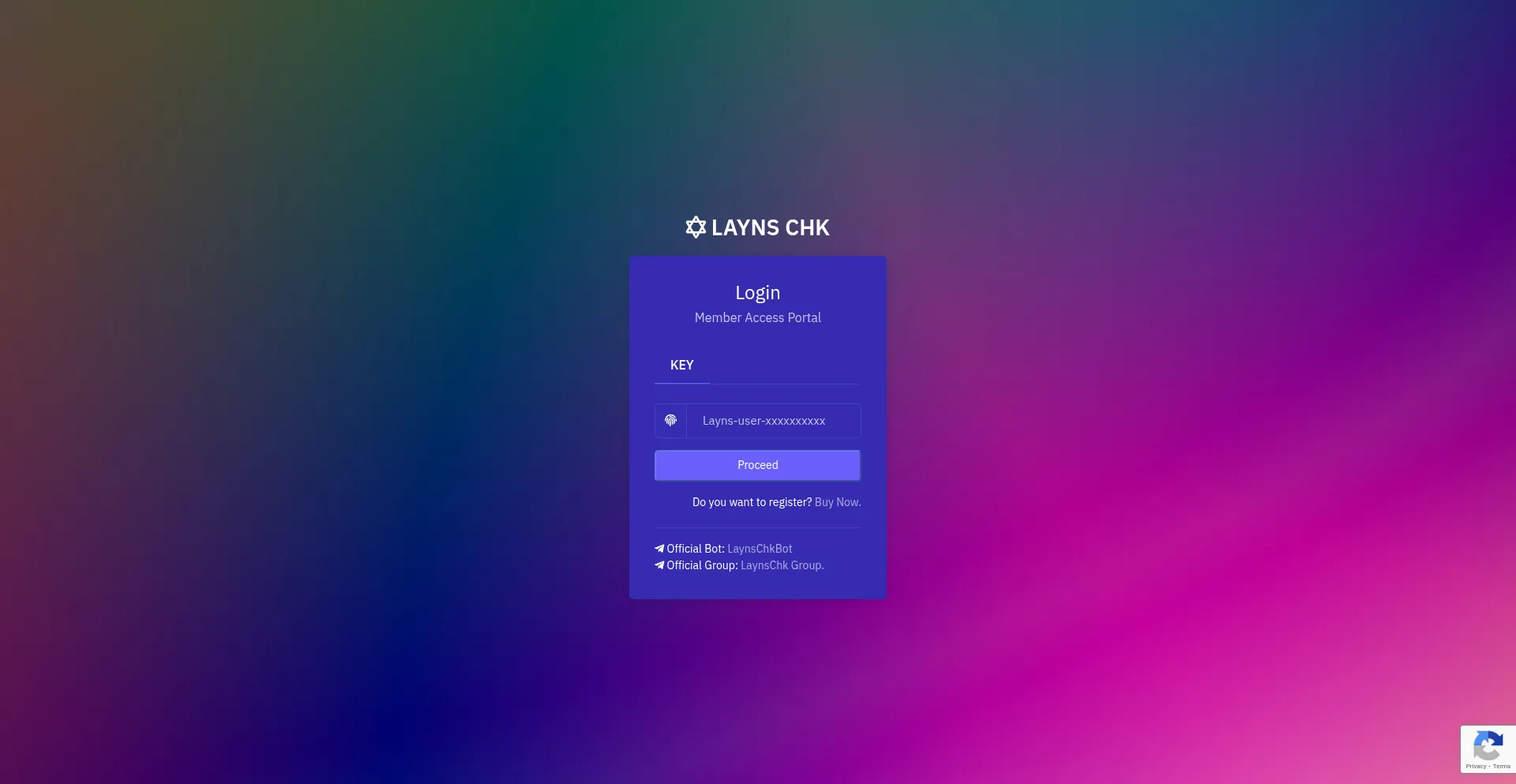Website screenshot of Layns-cl-chk.xyz