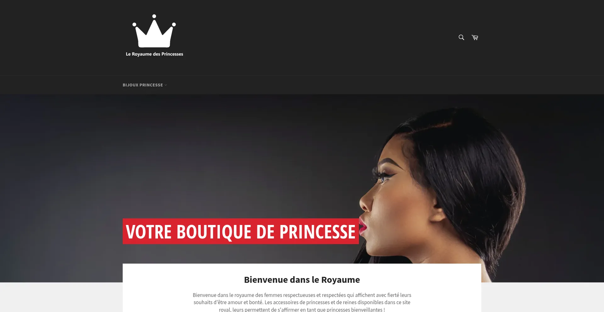 Website screenshot of Le-royaume-des-princesses.com