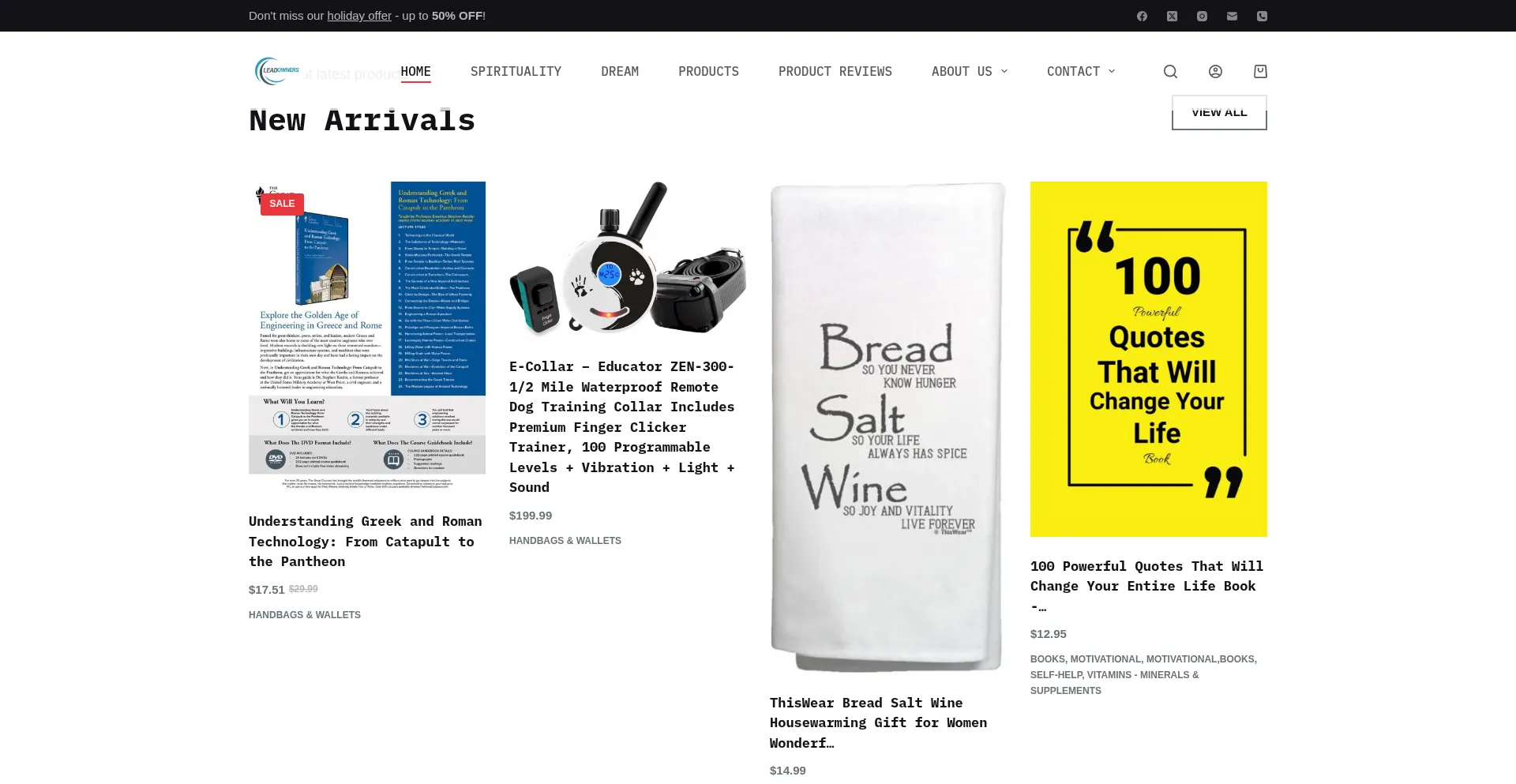 Website screenshot of Leadowners.com