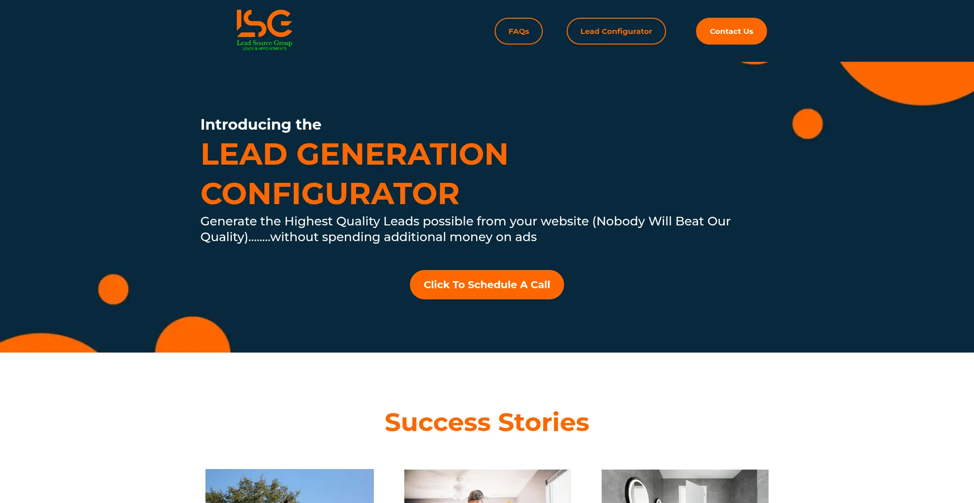 Website screenshot of Leadsourcegroup.com