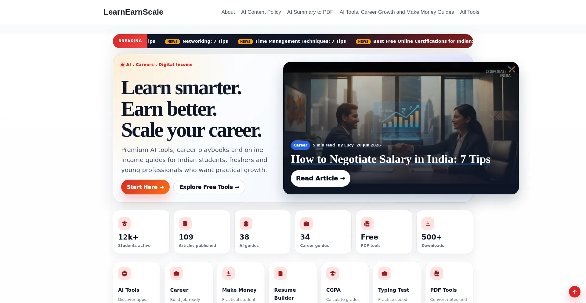 Learnearnscale.com