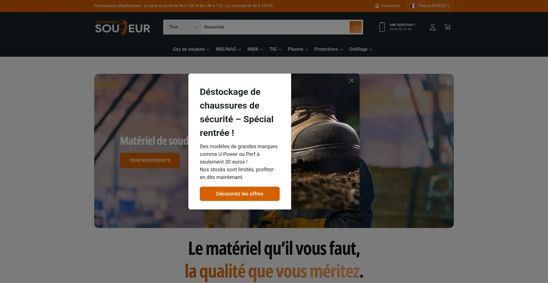 Website screenshot of Lecomptoirdusoudeur.com