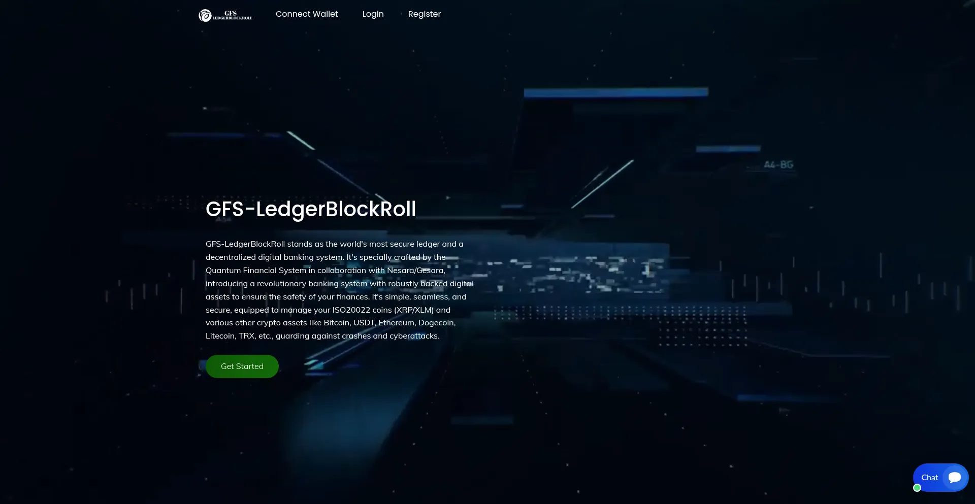 Website screenshot of Ledgerblockroll.site