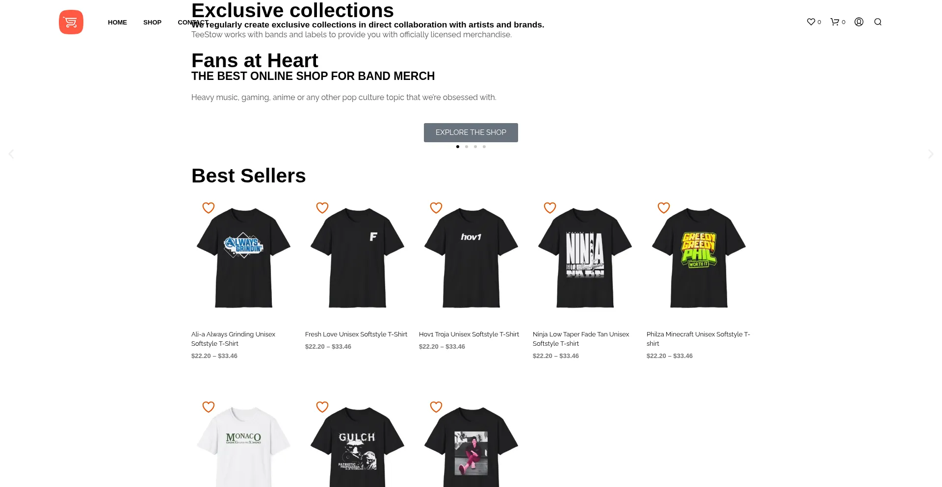 Website screenshot of Legitmerchandise.com