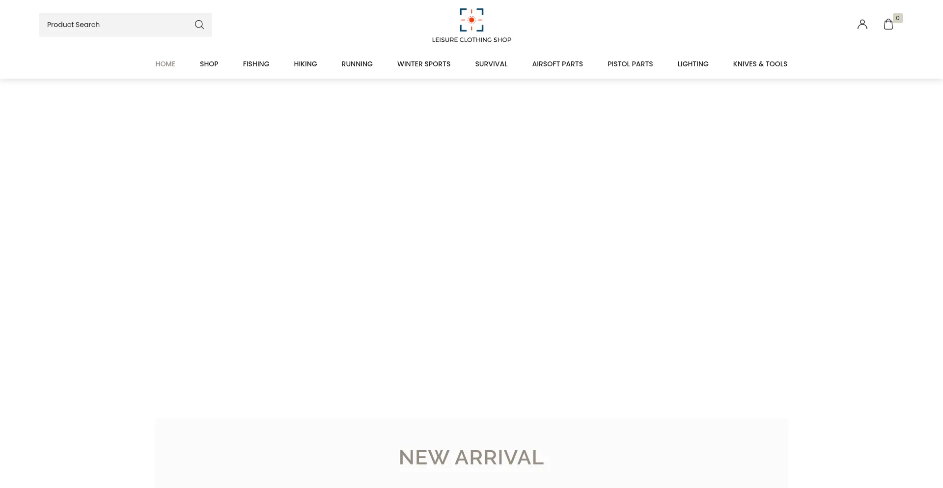 Website screenshot of Leisureclothingshop.com