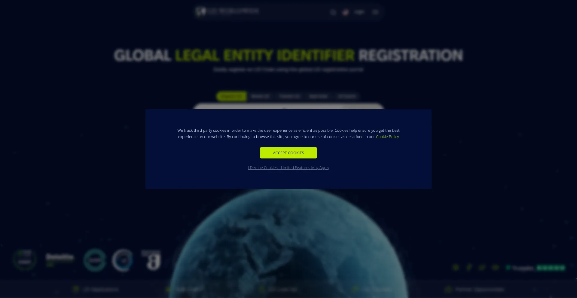 Website screenshot of Leiworldwide.com