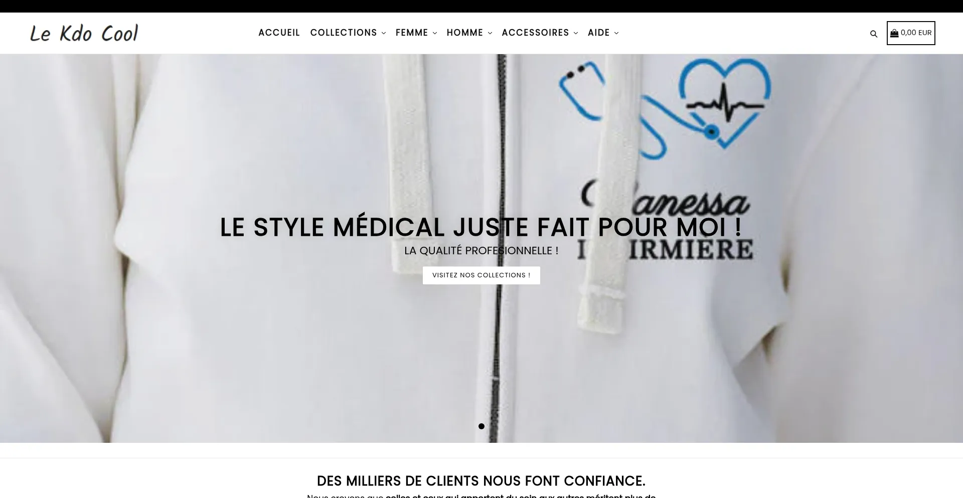 Website screenshot of Lekdocool.com