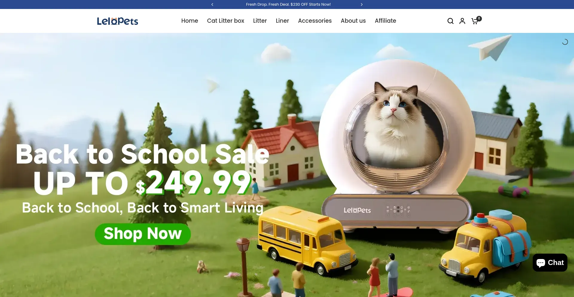 Website screenshot of Lelopets.com