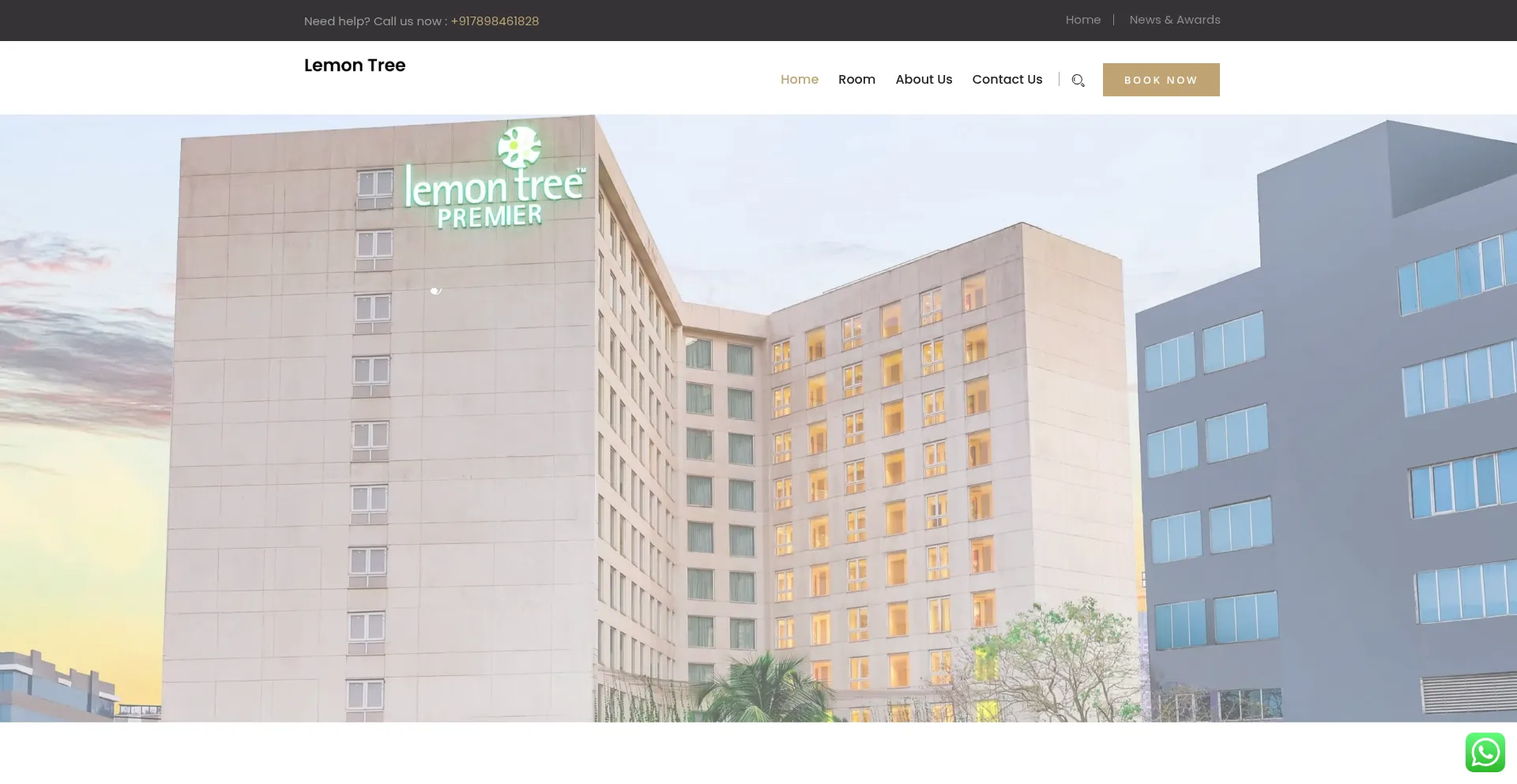 Website screenshot of Lemontreebooknow.com