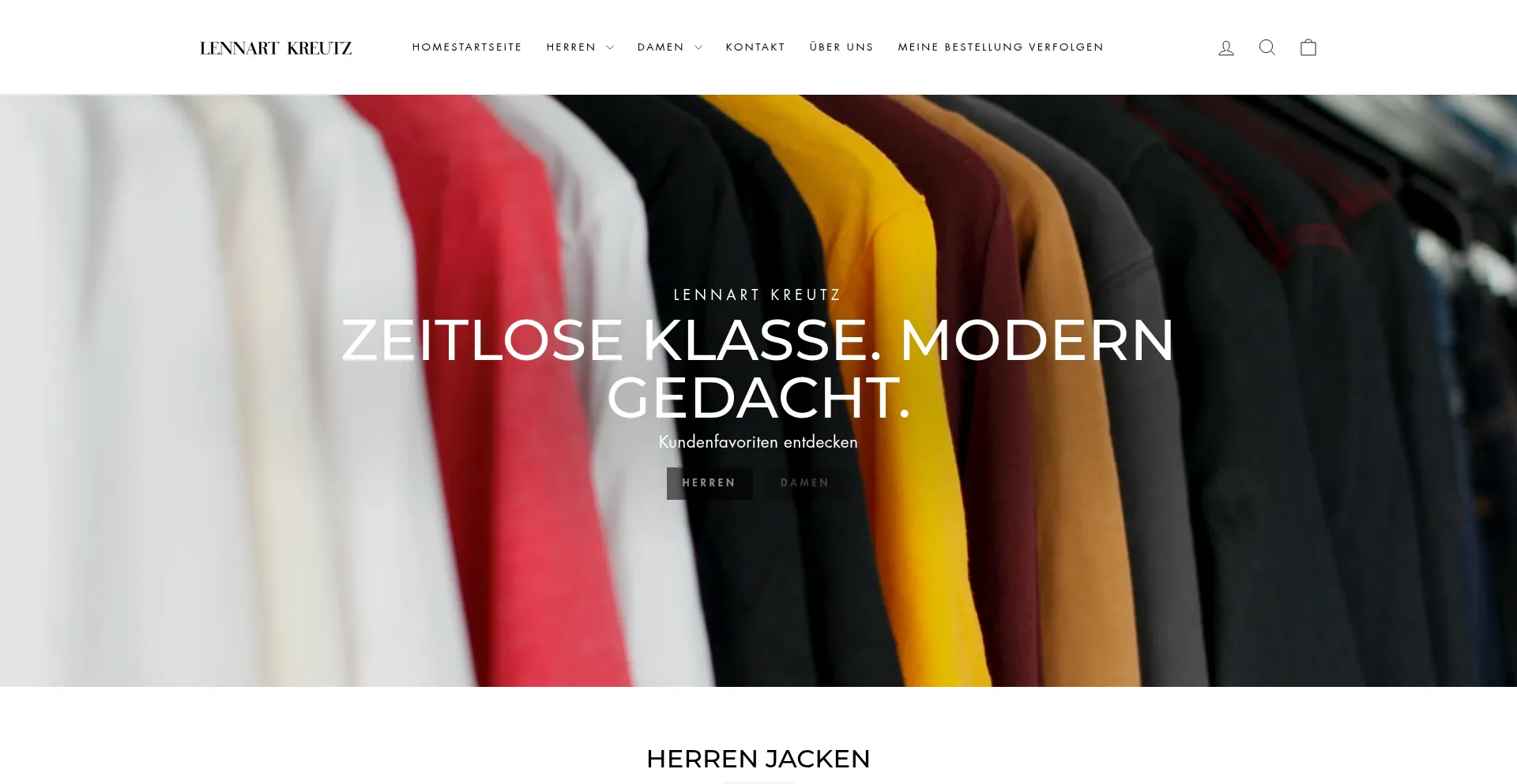 Website screenshot of Lennartkreutz.de