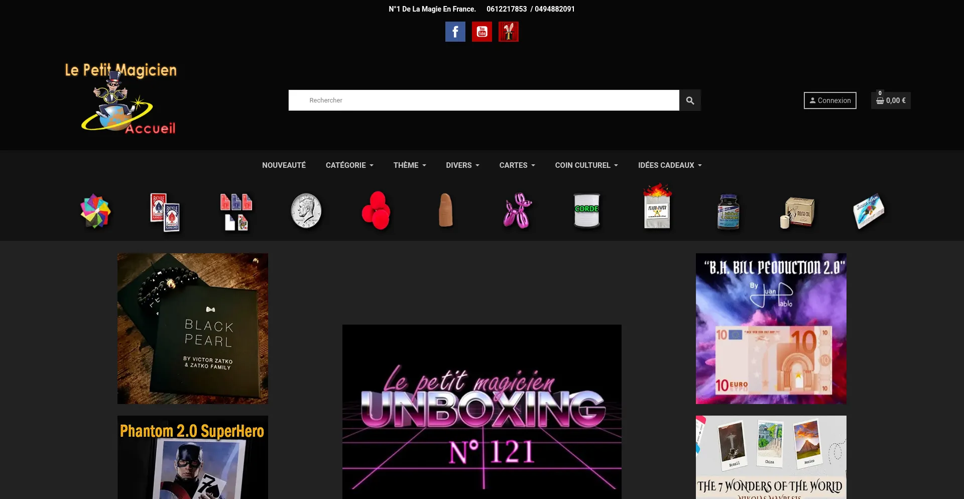 Website screenshot of Lepetitmagicien.com