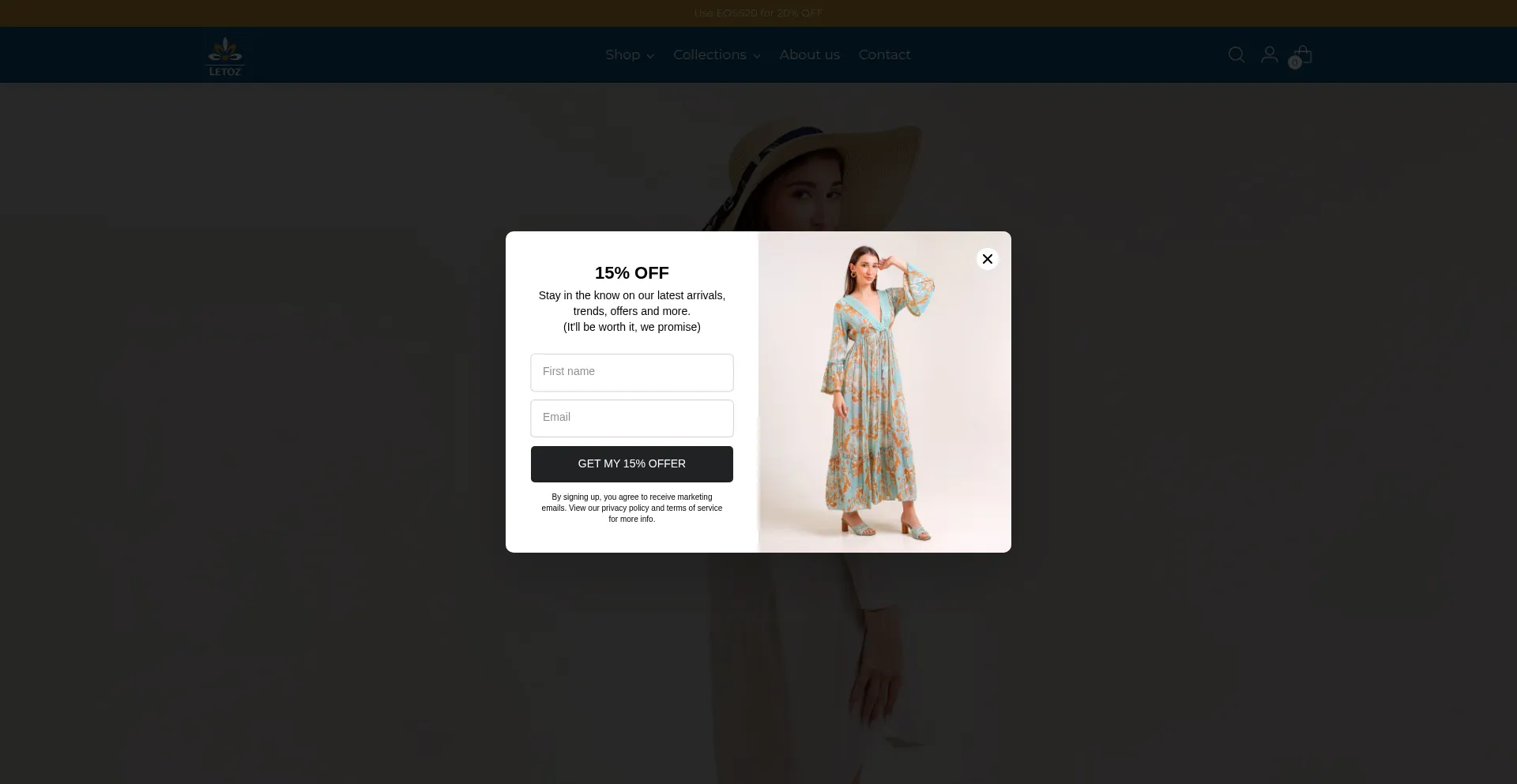 Website screenshot of Letoz.co