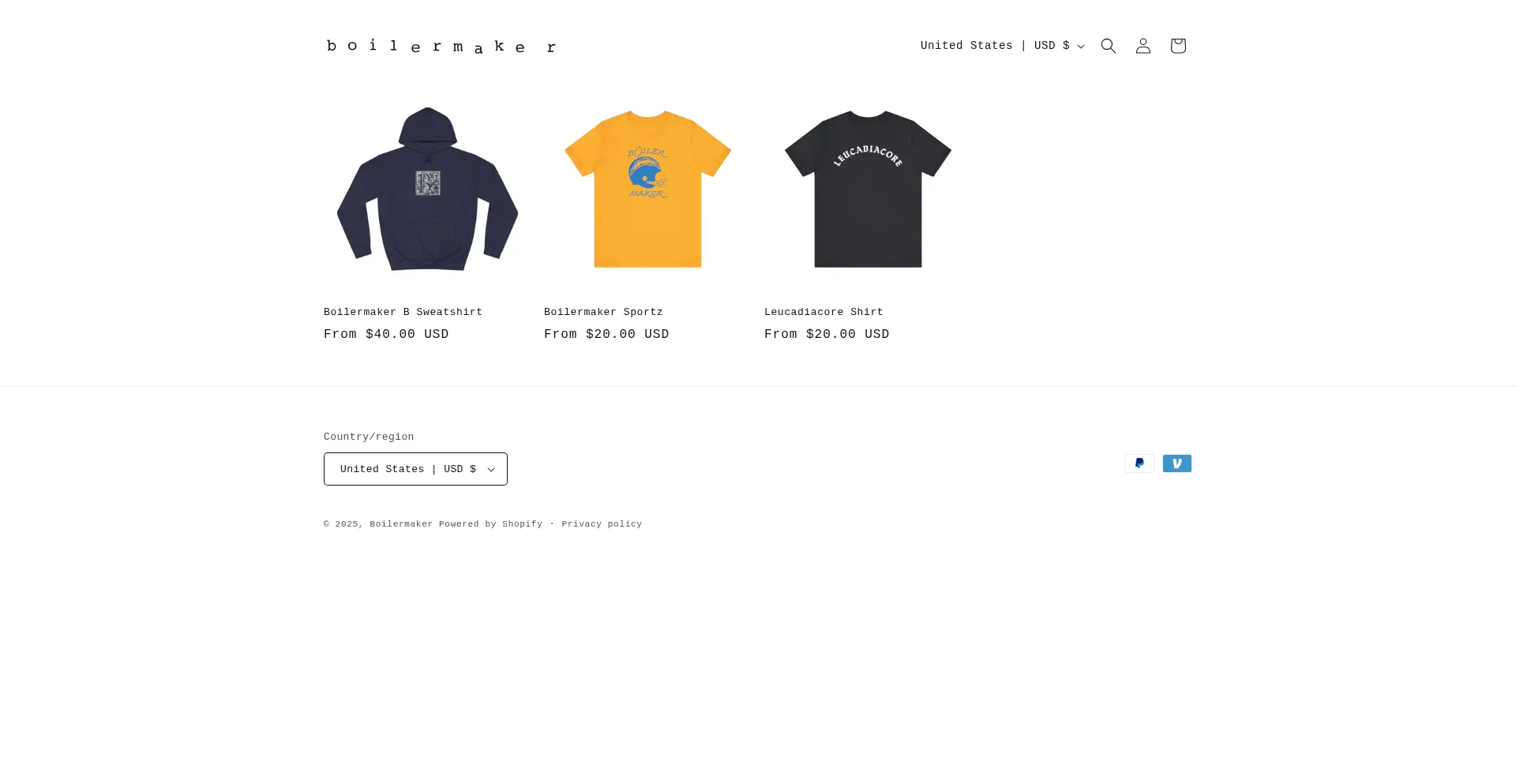 Website screenshot of Leucadiacore.com