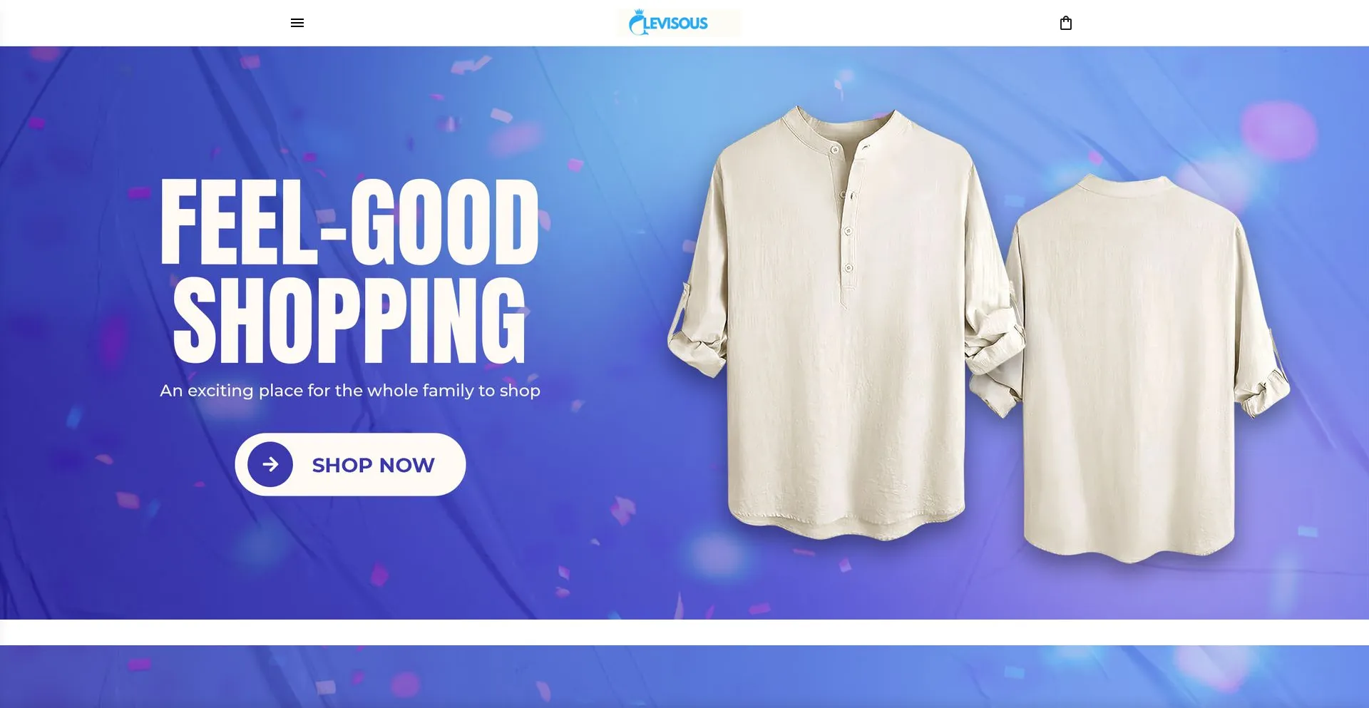 Website screenshot of Levisous.com