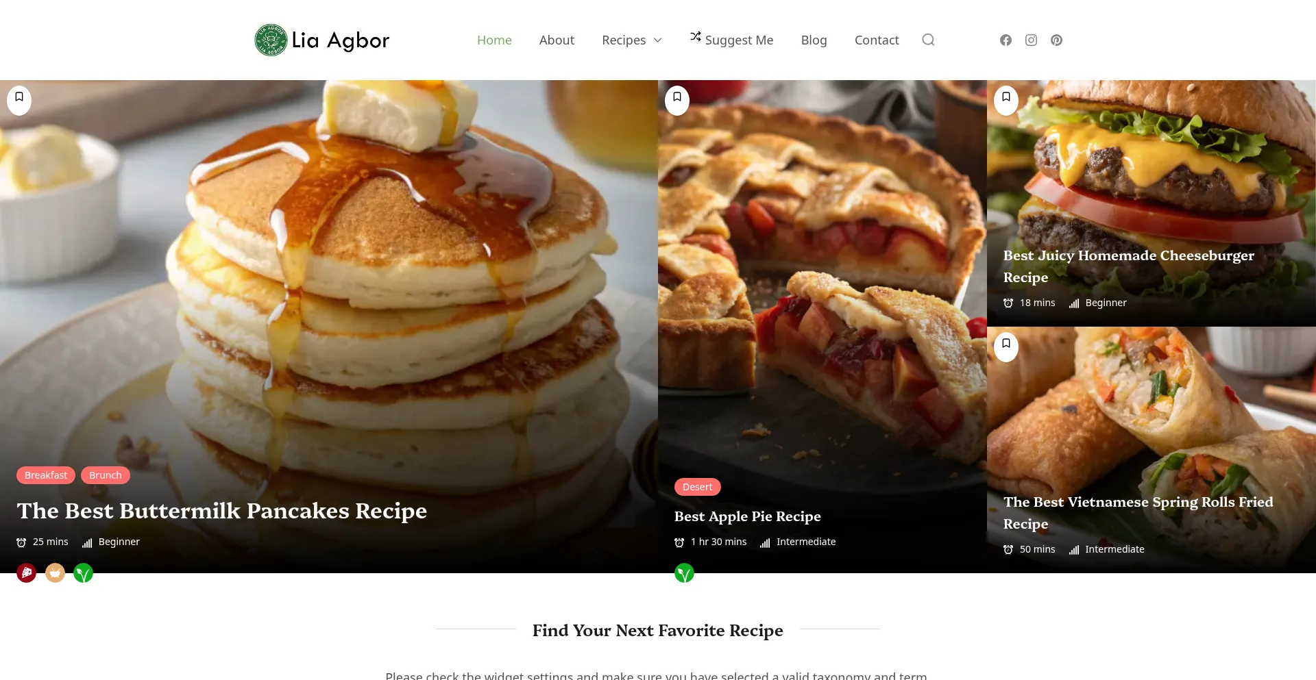 Website screenshot of Liaagbor.com