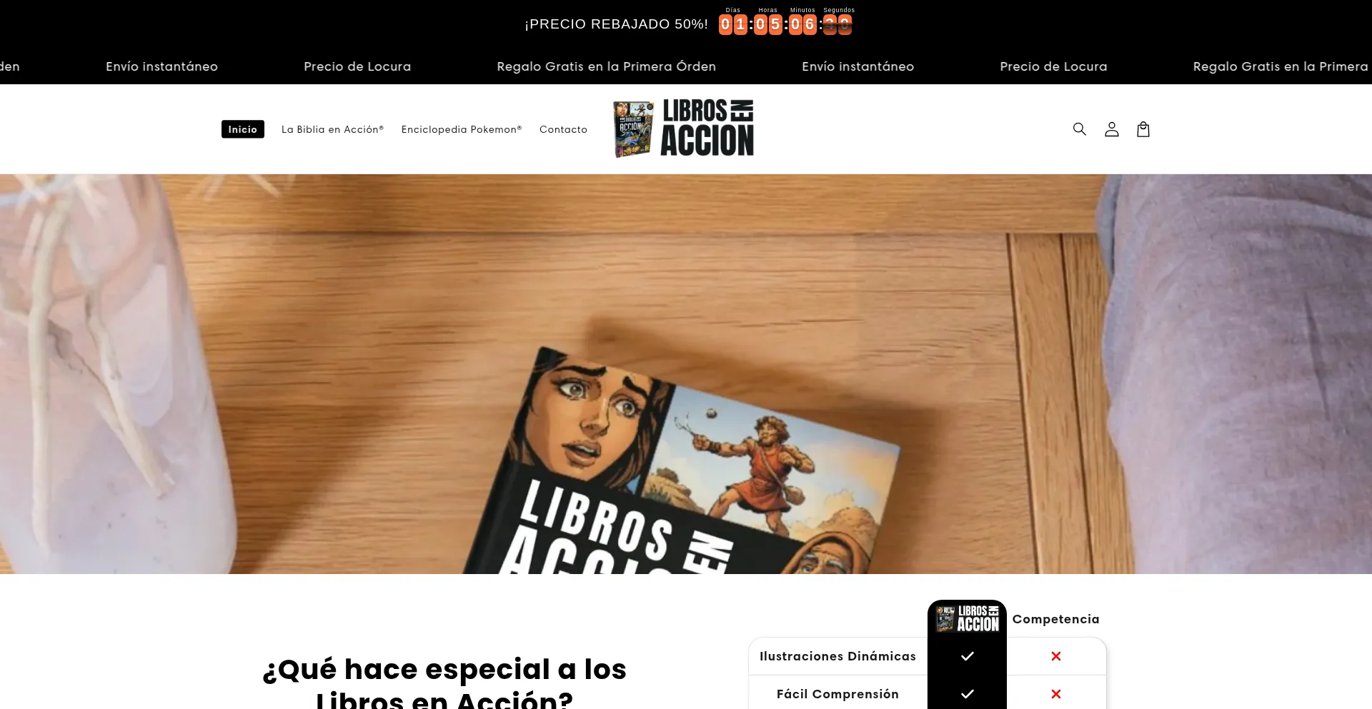 Website screenshot of Librosaventura.store