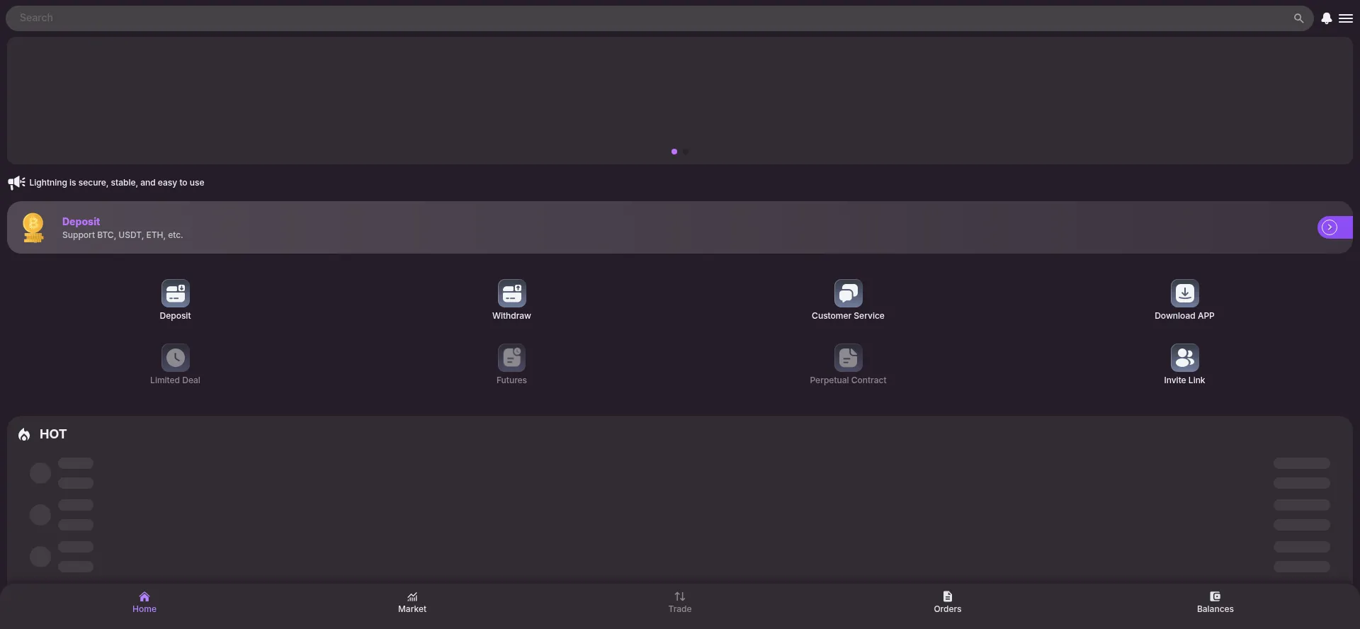 Website screenshot of Lightcoink.com