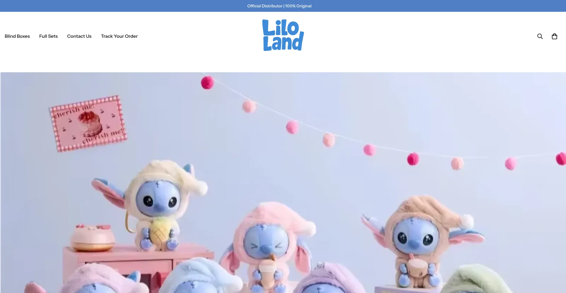Website screenshot of Lilolandboxes.com